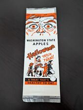 1950's Vintage Halloween Trick or Treat WASHINGTON STATE APPLES Bolsa Plástica, usado comprar usado  Enviando para Brazil