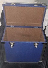 Tragbarer plattenkoffer blau gebraucht kaufen  Berlin