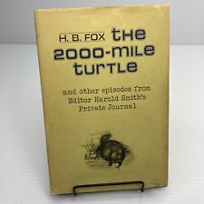 Usado, The 2000-Mile Turtle H. B. Fox 1975 Humorous Novel of a Texas Newspaper Editor comprar usado  Enviando para Brazil