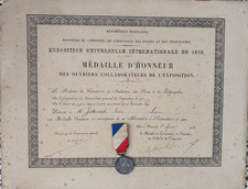 Médaille ouvriers exposition d'occasion  Menton