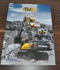 Folheto de especificações de escavadeira e carregadeira de rodas Hyundai Prospekt RU comprar usado  Enviando para Brazil