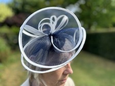 navy white fascinator for sale navy white fascinator for sale NORWICH