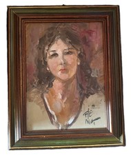 Dipinto olio cartoncino usato  Roma