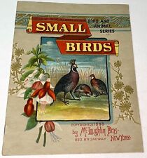 Raro livro antigo vitoriano americano McLoughlin Bros série animais pássaros pequenos! comprar usado  Enviando para Brazil