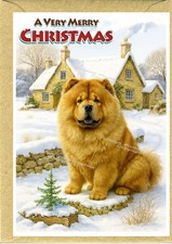 Biglietto natale chow usato  Spedire a Italy