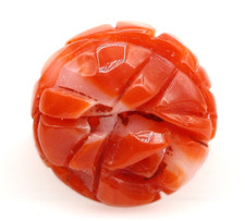 Pedra preciosa solta natural escultura em flor feita à mão coral 4,08 quilates para pingente comprar usado  Enviando para Brazil