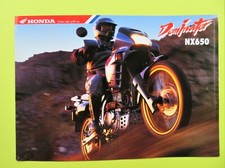 Honda nx650 brochure for sale  LICHFIELD