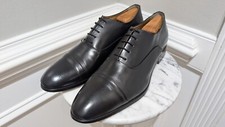Usado, Sapatos sociais masculinos Oxford Ace Marks biqueira de couro preto grifo EUA 12/UE 45 comprar usado  Enviando para Brazil