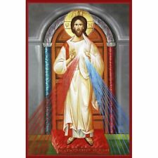 Usado, Imagem impressa católica DIVINA MISERICÓRDIA ícone 8" x 10" pronta para ser emoldurada Proteção comprar usado  Enviando para Brazil