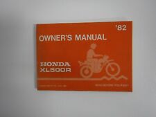Honda xl500r owner for sale  LONDON