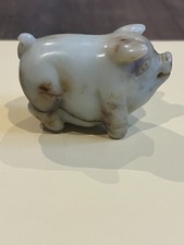 Jade carved pig for sale  CHERTSEY