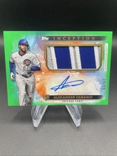 2024 Topps Inception Baseball Alexander Canario RC PATCH AUTOGRAFADO - Verde /99 comprar usado  Enviando para Brazil