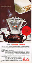 Publicite 1967 melitta d'occasion  Le Luc