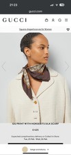 Gucci silk scarf for sale  PETERLEE