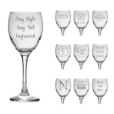 Personalised wine glass for sale  HALESOWEN