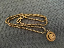 Collier doré pendentif d'occasion  Domène