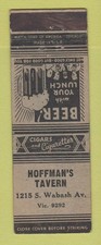 Matchbook cover hoffman for sale  USA