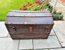 Antique brown steamer for sale  BUNTINGFORD