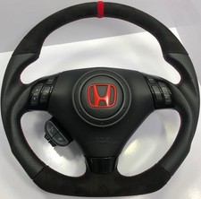 Usado, Volante Honda personalizado – CL7 CL9 TSX 2004–2008 | Camurça + Couro | Emblema vermelho comprar usado  Enviando para Brazil