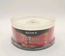SONY CD-R MÚSICA GRAVÁVEL 30 DISCOS EIXO DE ARMAZENAMENTO NOVO SEM ETIQUETAS comprar usado SONY CD-R MÚSICA GRAVÁVEL 30 DISCOS EIXO DE ARMAZENAMENTO NOVO SEM ETIQUETAS comprar usado  Enviando para Brazil