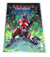 CAPA CAMPBELL autografada SPAWN'S Universe #1 assinada por TODD McFARLANE, usado comprar usado  Enviando para Brazil