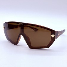 Óculos de sol feminino Versace luxuoso marrom armação escudo com lente marrom comprar usado Óculos de sol feminino Versace luxuoso marrom armação escudo com lente marrom comprar usado  Enviando para Brazil
