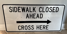 Sidewalk closed cross for sale  Buffalo