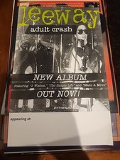 Usado, Pôster promocional Leeway Adult Crash lançamento álbum/CD original 11x17 comprar usado  Enviando para Brazil