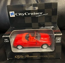 Minicarro de metal fundido Alfa Romeo Spider 1996 Red Newray em escala 1/43 comprar usado  Enviando para Brazil