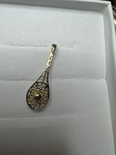 Pingente berloque rack de tênis ouro amarelo 14K com diamante comprar usado  Enviando para Brazil