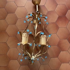 Lustre pampilles verre d'occasion Lustre pampilles verre d'occasion  L'Aiguillon-sur-Mer