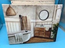 Bathroom framed canvas for sale  Hagerstown