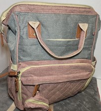 Mochila de fraldas gênero neutro cor azul rosa organizador de bebê bolsa para mamãe, usado comprar usado  Enviando para Brazil