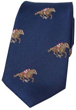 Navy silk horseracing for sale  UK