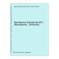 Karteikarten schuldrecht hemme gebraucht kaufen  Ohlsbach