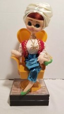 CADEIRA GIRATÓRIA VINTAGE DÉCADA DE 1960 OLHOS GRANDES CORDA BONECA MODA MUSICAL ~ TEMA DE LARA comprar usado  Enviando para Brazil