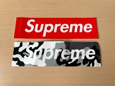Usado, Lote de adesivos Supreme Miami caixa logotipo vermelho SS25 2025 grande abertura vincada ver foto comprar usado  Enviando para Brazil