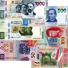 Juego de Billetes México UNC 20-50-100-200-500-1000 Pesos Papel Moneda segunda mano  Embacar hacia Mexico