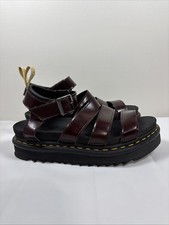 Dr. Marten Feminino 8 Sandálias Veganas Blaire Gladiador Vermelho Cereja Chunky Anos 90 Conforto, usado comprar usado  Enviando para Brazil