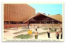 Cartão postal miniatura campo de golfe Zeckendorf Plaza May-D & F Store Denver Colorado comprar usado  Enviando para Brazil