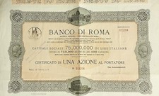 Banco roma certificato usato  Roma