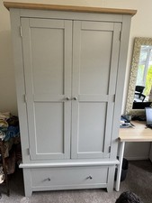Solid oak wardrobe for sale  LLANDUDNO