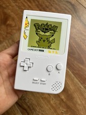 Usado, Nintendo Gameboy Pocket GBP Game Boy IPS retroiluminado Pokémon triplo branco comprar usado  Enviando para Brazil