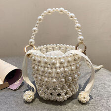 Bolsa de ombro pérola mão miçangas bolsa de mão festa presente de férias (estilo B), usado comprar usado  Enviando para Brazil