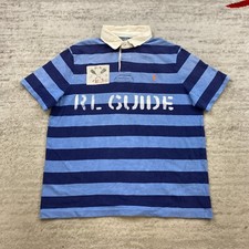 Camisa polo de rugby vintage Ralph Lauren XL azul guia RL caiaque remendo traseiro C1 RLPC 90s comprar usado  Enviando para Brazil