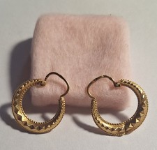Boucles oreilles créoles d'occasion  Igornay
