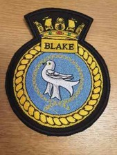 Hms blake embroidered for sale  LISKEARD