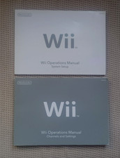 Folhetos de instruções manuais de operações para console e canais Nintendo Wii U , usado comprar usado  Enviando para Brazil