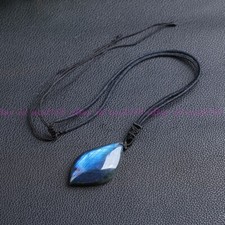 Colar pingente de cristal labradorita natural para proteção força cura comprar usado  Enviando para Brazil