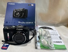 Câmera Digital Canon PowerShot SX160 IS 16.0MP 16x Grande Angular 3" LCD Preta , usado comprar usado  Enviando para Brazil